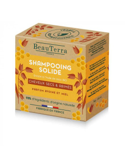 Beauterra Shampooing Solide Avoine et Miel 75g