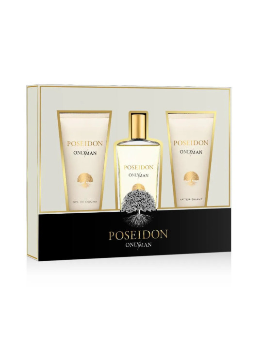 Instituto Español Coffret Poseidon Only Man Eau De Toilette 150ml + Gel Douche 100ml + Baume Après-Rasage 100ml