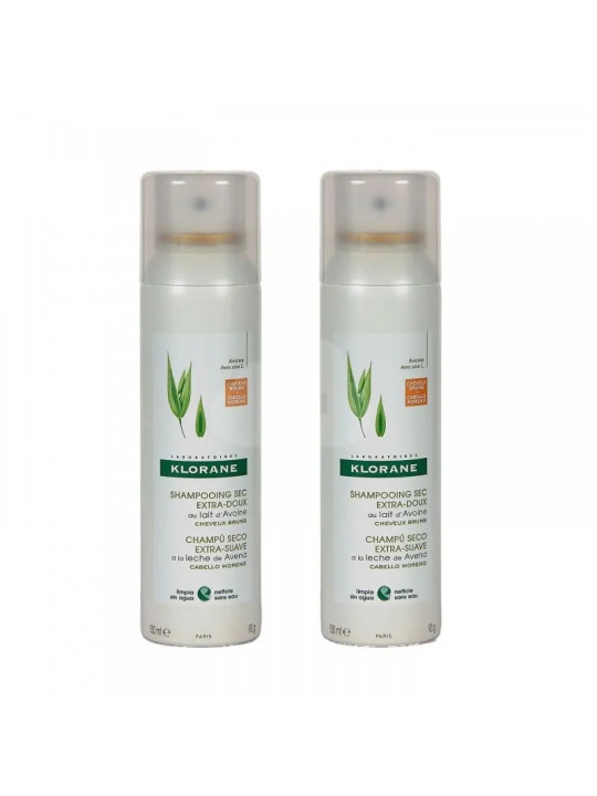 Klorane Shampooing Sec à l'Avoine et Céramide avec Couleur 2x150ml