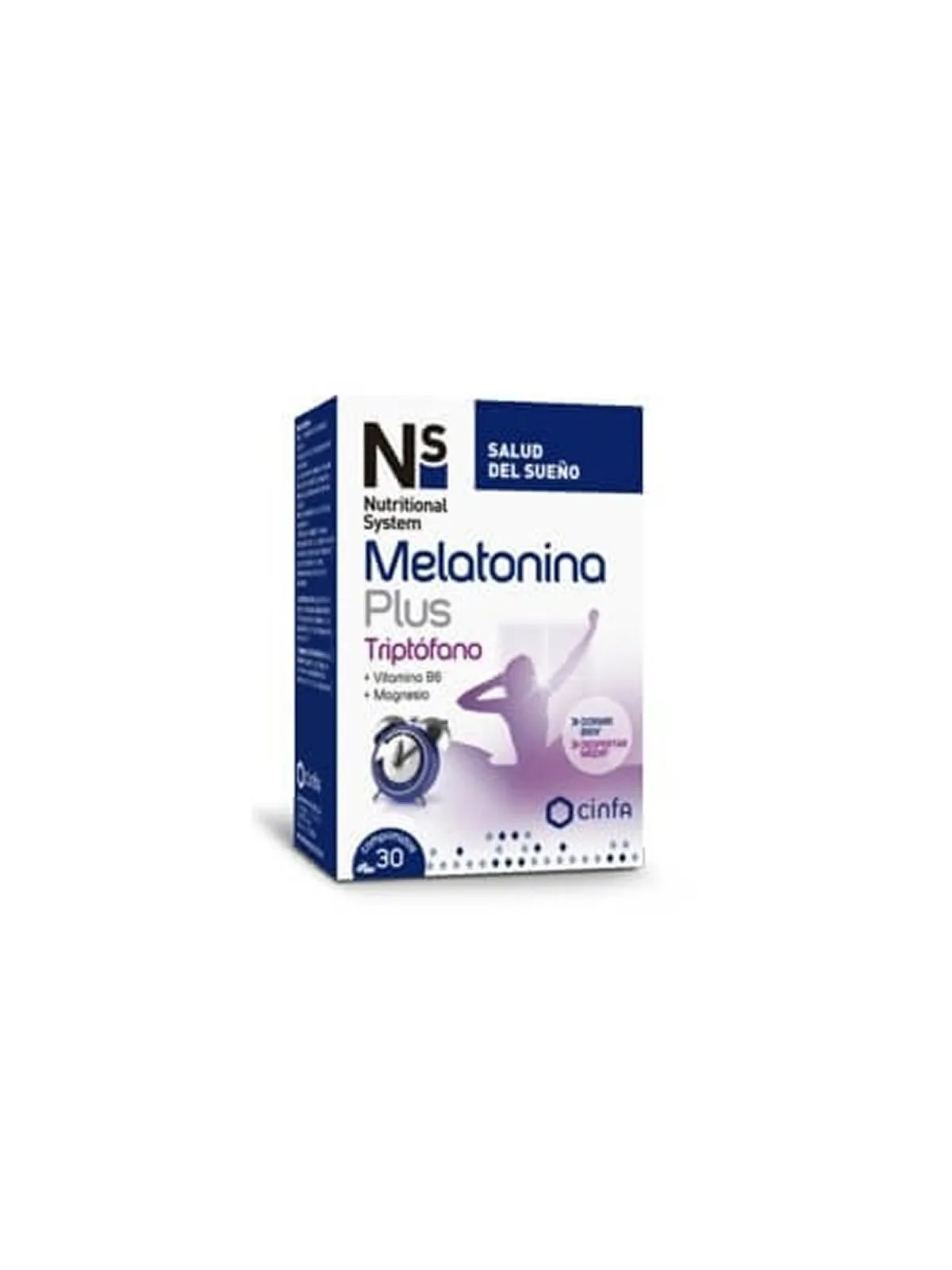 NS Mélatonine Plus Tryptophane 30 Comprimés