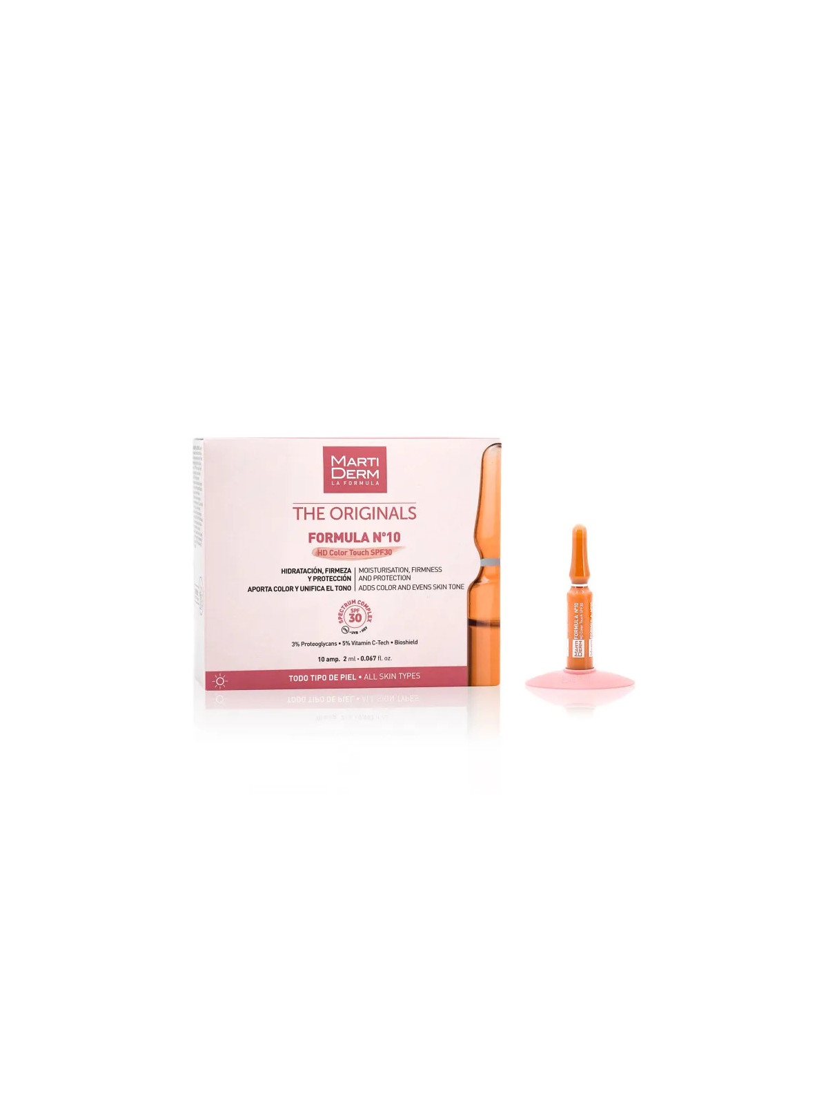 Martiderm Ampoules Formula N°10 SPF 30 avec Couleur 30 Unités
