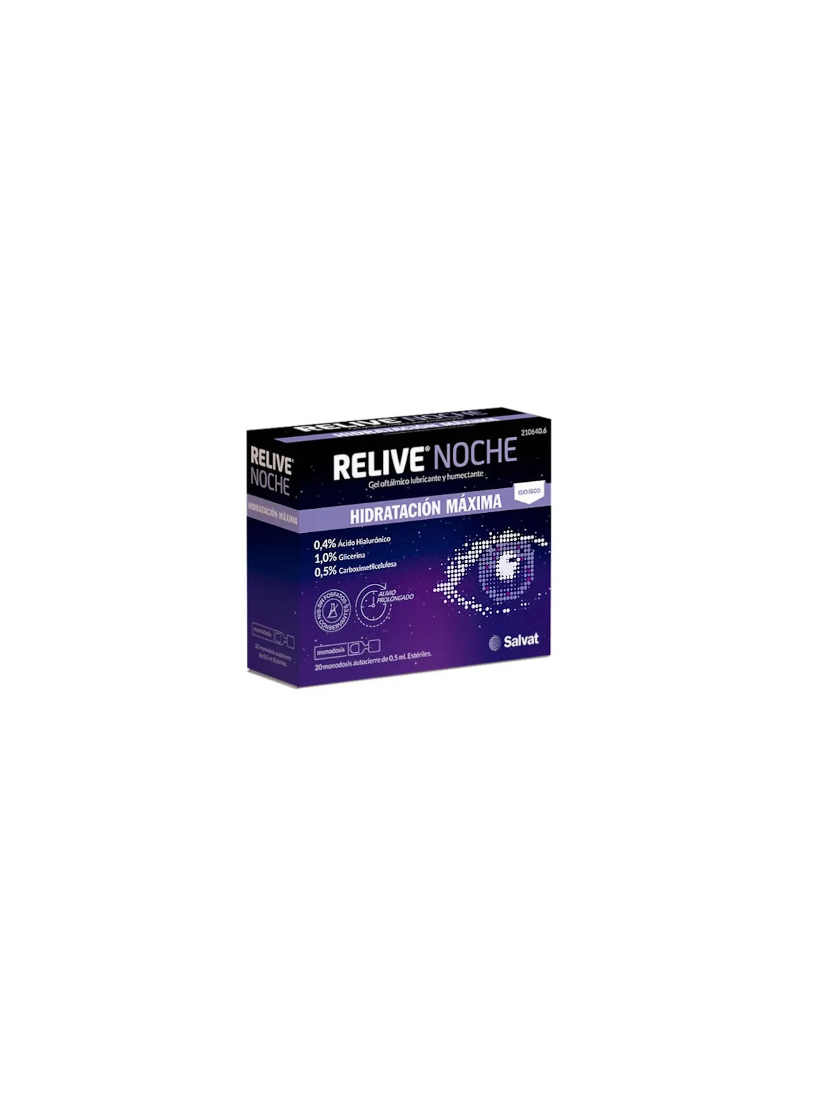 Salvat Relive Night Solution Ophtalmique 20 Doses Uniques