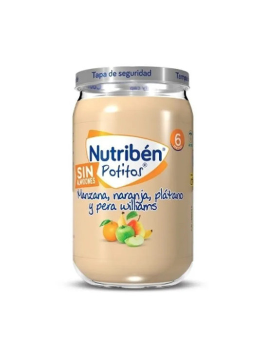 Nutribén Pot Pomme, Orange, Banane et Poire Williams 235g