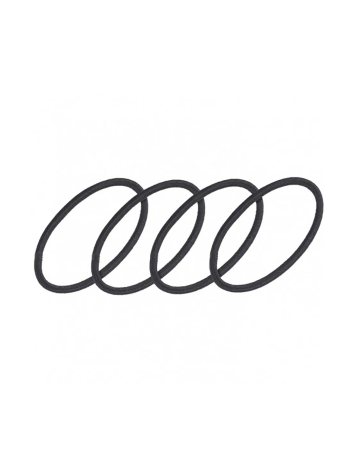 Eurostil Élastiques Lisses Fermés Noirs Pack