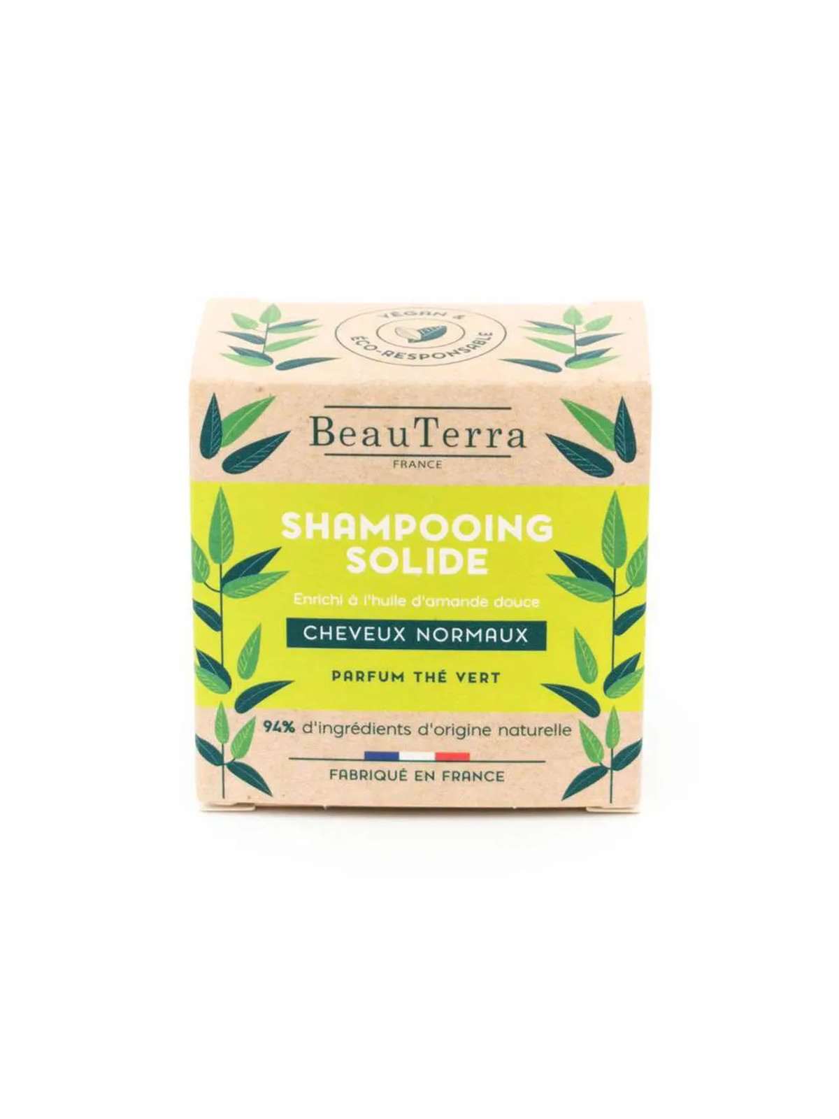 Beauterra Shampooing Solide Thé Vert 75g