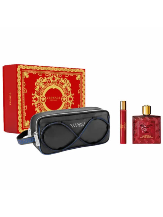 Versace Eros Flame Eau de Parfum Vaporisateur 100ml Coffret 3 Produits
