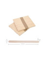 Eurostil Spatules en Bois 115x110mm Sachet de 100 unités