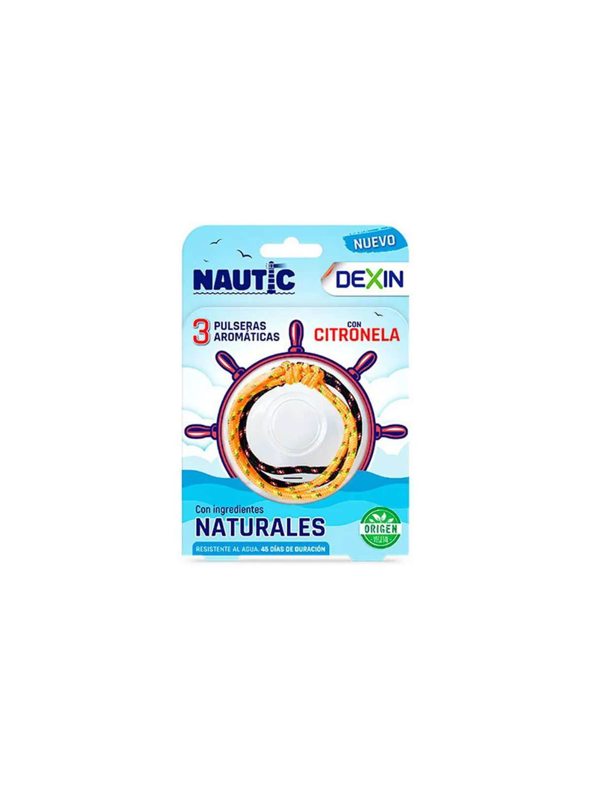 Dexin Bracelet Nautique Aromatique à la Citronnelle 3 Unités