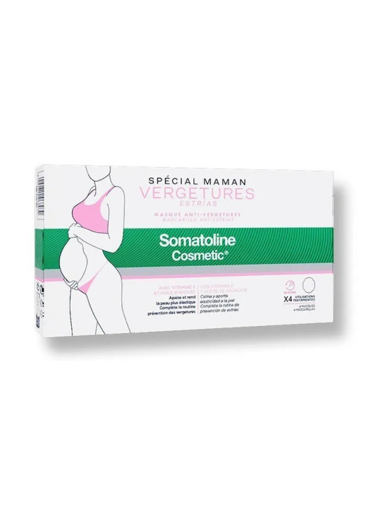 Somatoline Cosmetic Masque Spécial Anti-Stries pour Mamans 4 Unités