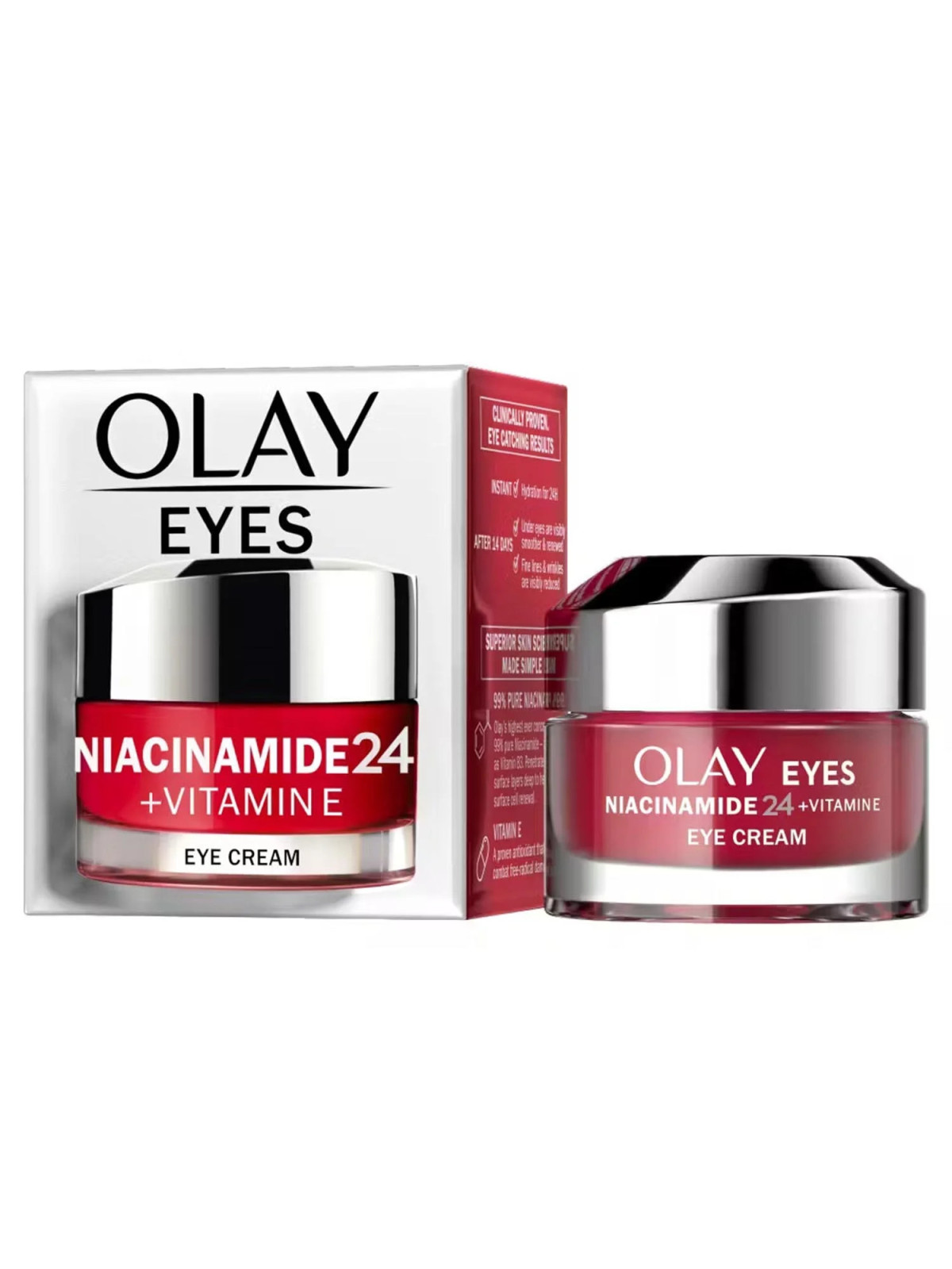 Olay Niacinamide 24 Vitamine E Crème Contour des Yeux 15ml