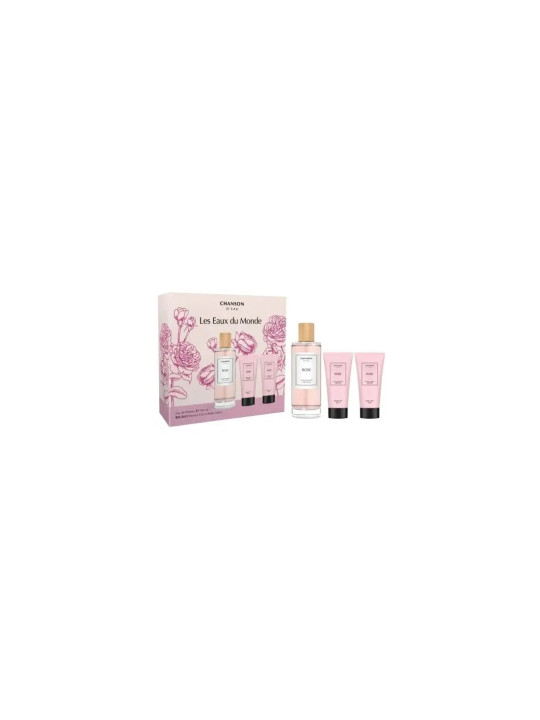 Chanson d'Eau Rose Coffret Eau de Toilette 100ml + Gel Douche 50ml + Lait Corps 50ml