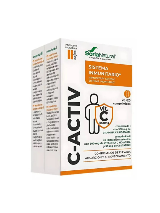 C-Activ 40 Comprimés Soria Natural