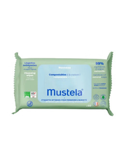 Mustela Lingettes Nettoyantes à l'Avocat 60 Unités