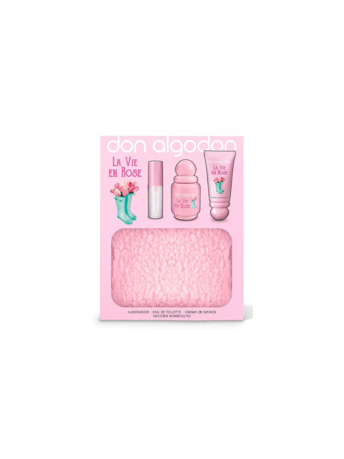 Don Algodón La Vie En Rose Eau de Toilette Spray 30ml Coffret 4 Produits