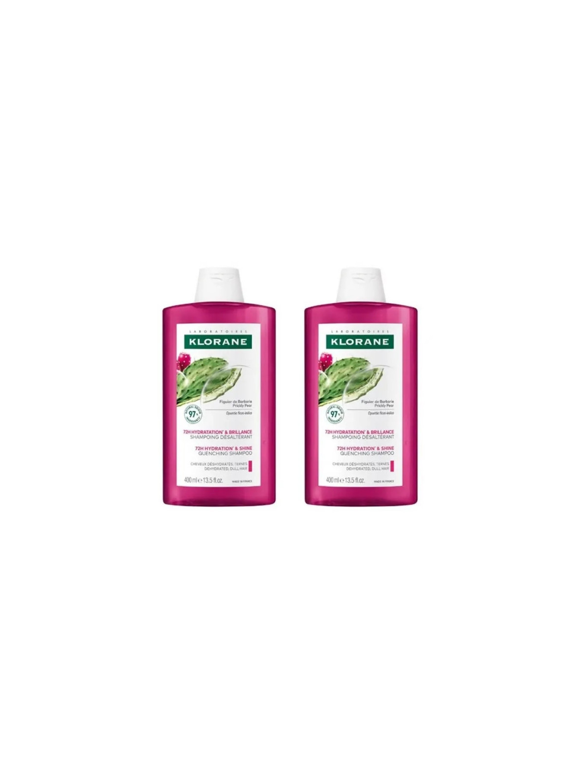 Klorane Duplo Shampooing à la Figue de Barbarie 2x400ml