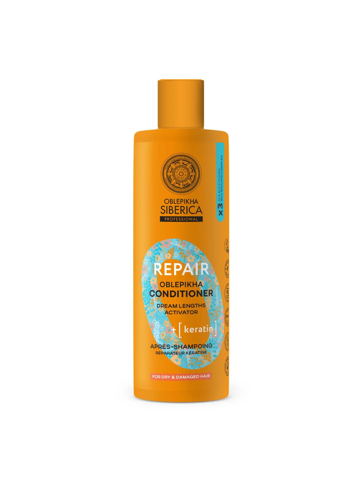 Natura Siberica Oblepikha Color Aminoplex Après-Shampooing Cheveux Colorés 400ml