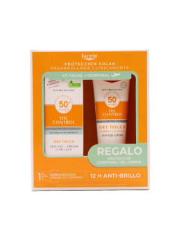 Eucerin Sun Gel-Crème Oil Control Toucher Sec SPF50+ 50ml Coffret 2 Pièces