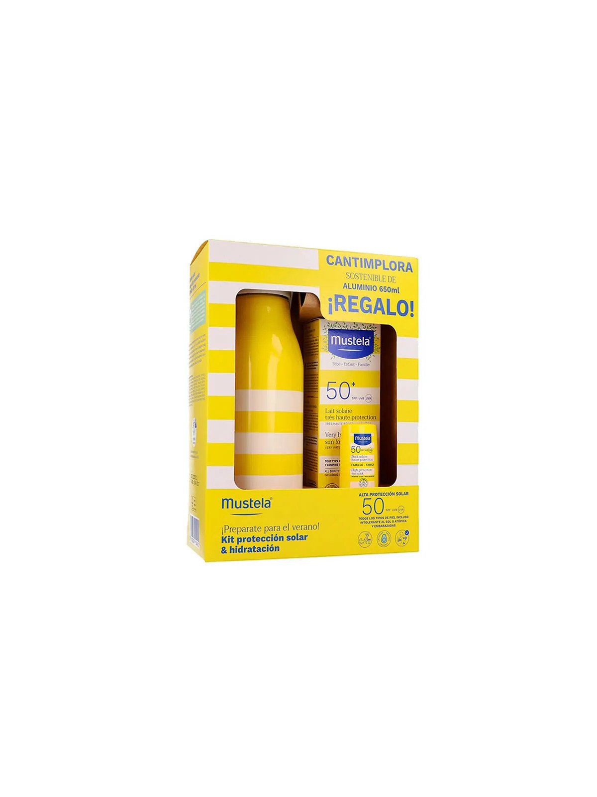 Coffret 3 Produits Mustela Lait Solaire SPF50+ 100ml