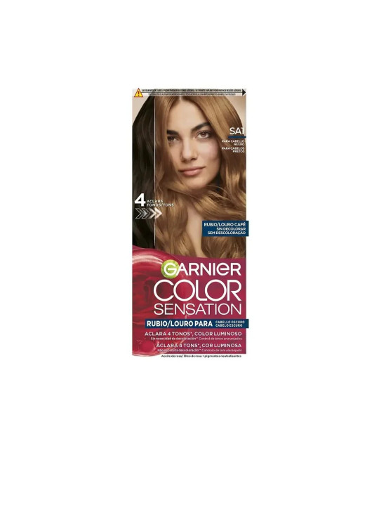 GARNIER Color Sensation Coloration Blond Lumineux Sans Décoloration Pour Cheveux Foncés - Blond Café 5