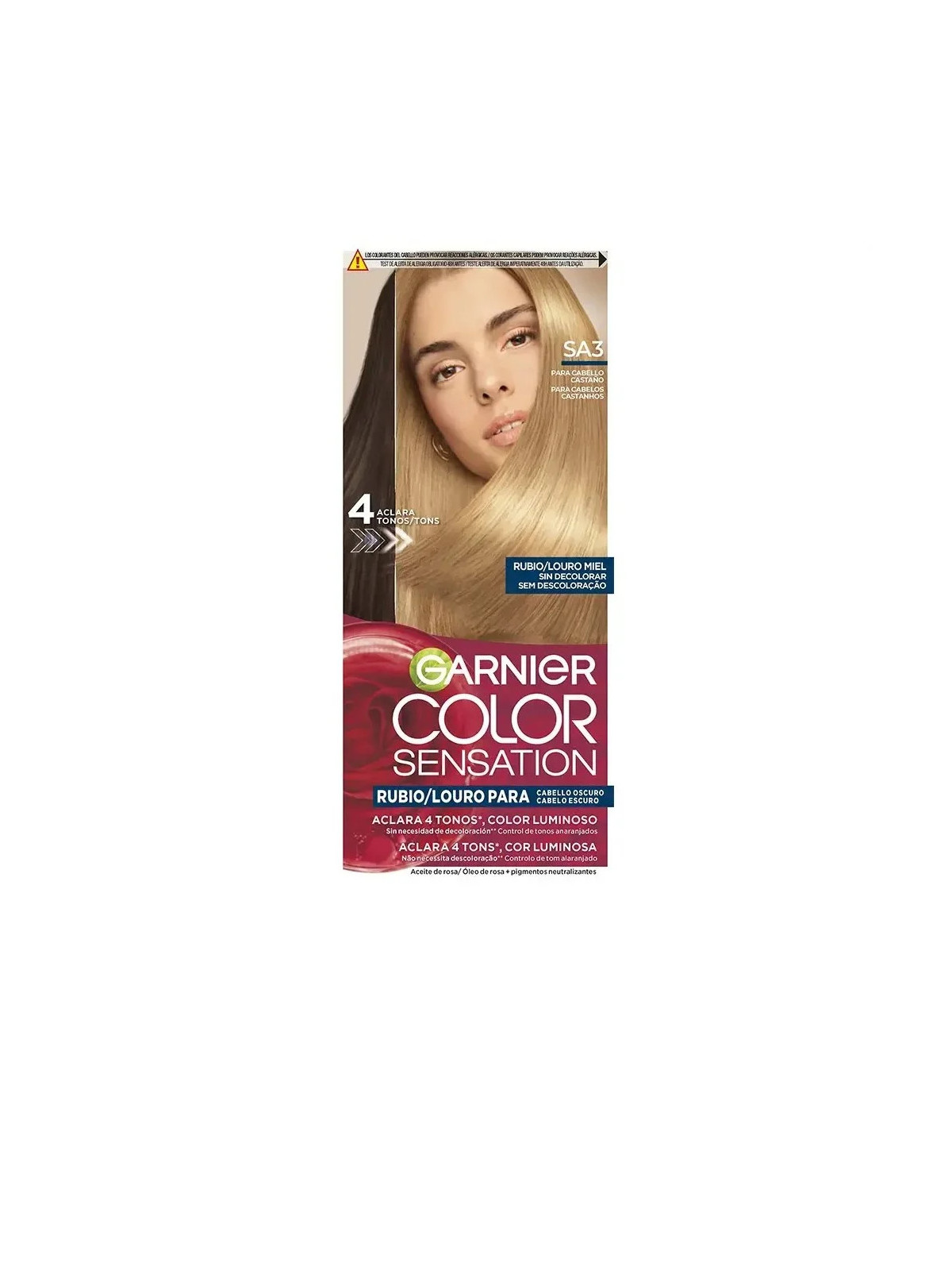 GARNIER Color Sensation Coloration Blond Lumineux Sans Décoloration Pour Cheveux Foncés - Blond Miel 5