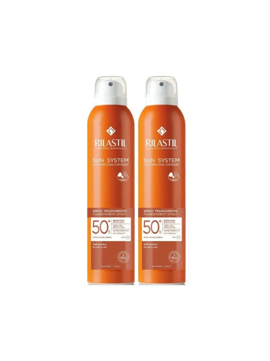 Rilastil Sun System Spray Transparent SPF50+ Duplo 2x200ml
