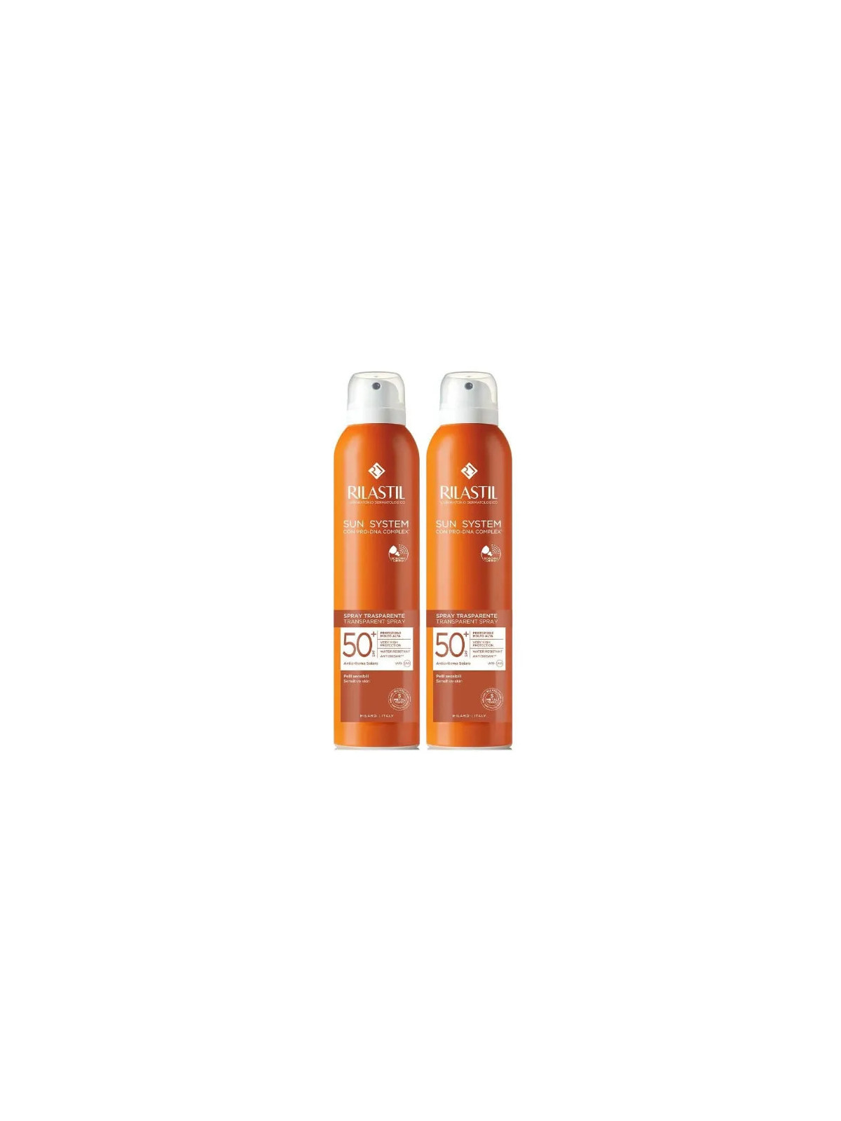 Rilastil Sun System Spray Transparent SPF50+ Duplo 2x200ml