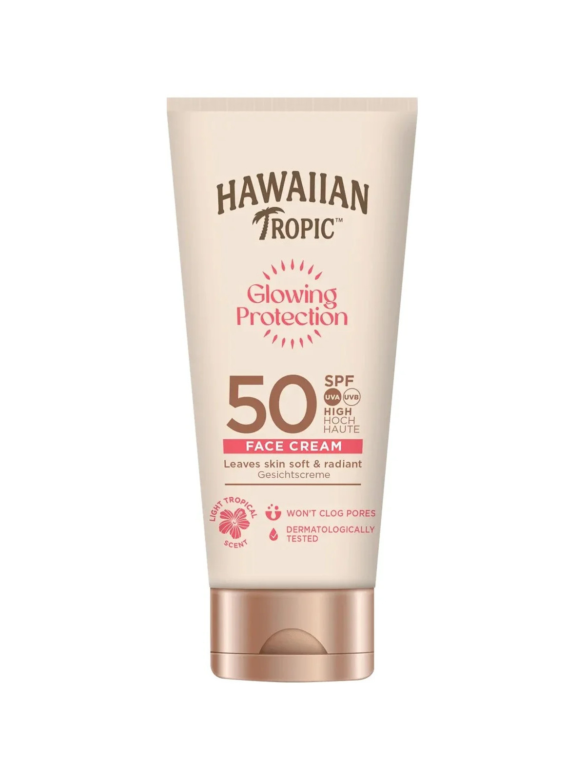 Hawaiian Tropic Glowing Protection Crème Visage SPF50 50ml
