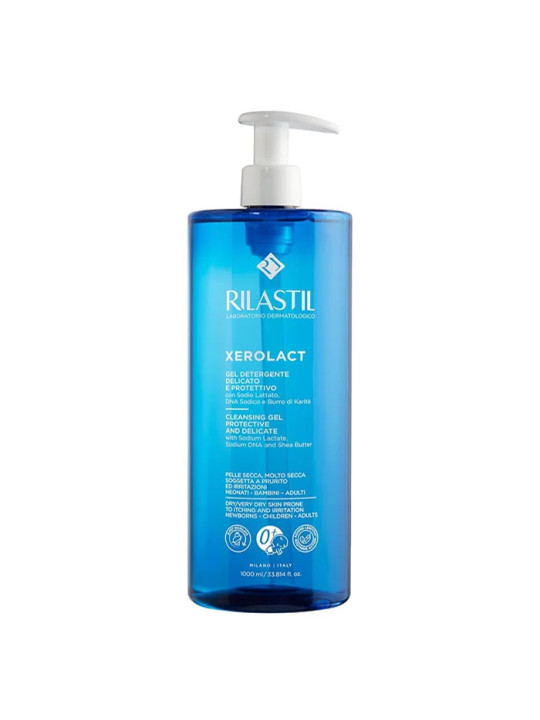 Rilastil Xerolact Gel Nettoyant Réparateur pour Peaux Sèches 1000ml