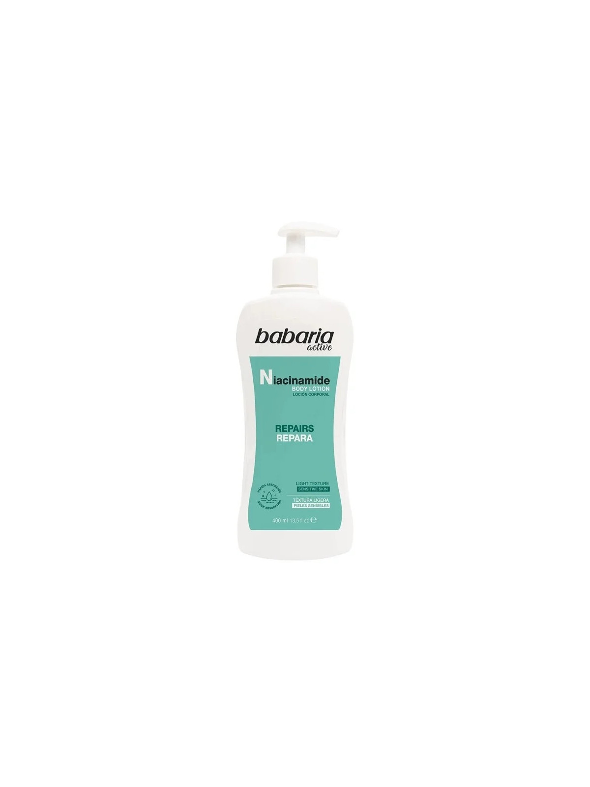 Babaria Active Niacinamide Lotion Corporelle Peaux Sensibles avec Diffuseur 400ml