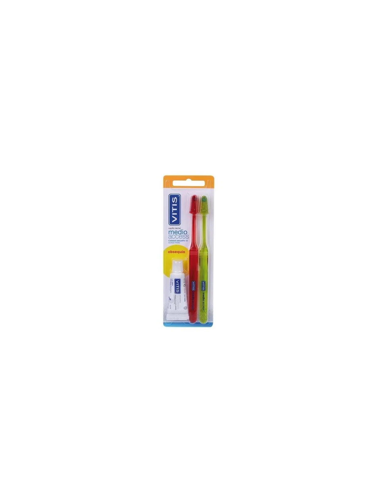 Vitis Access Brosse à Dents Medium Lot de 2