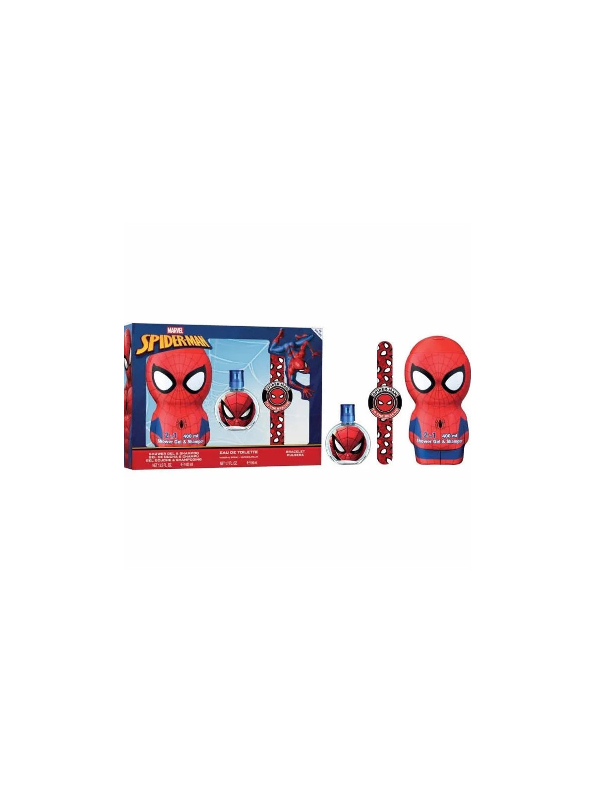 Marvel Spiderman Eau de Toilette Spray 50ml Coffret 3 Produits