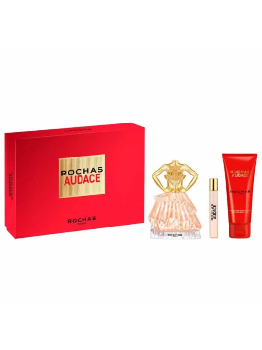 Rochas Audace Eau de Parfum Vaporisateur 90ml Coffret 3 Produits