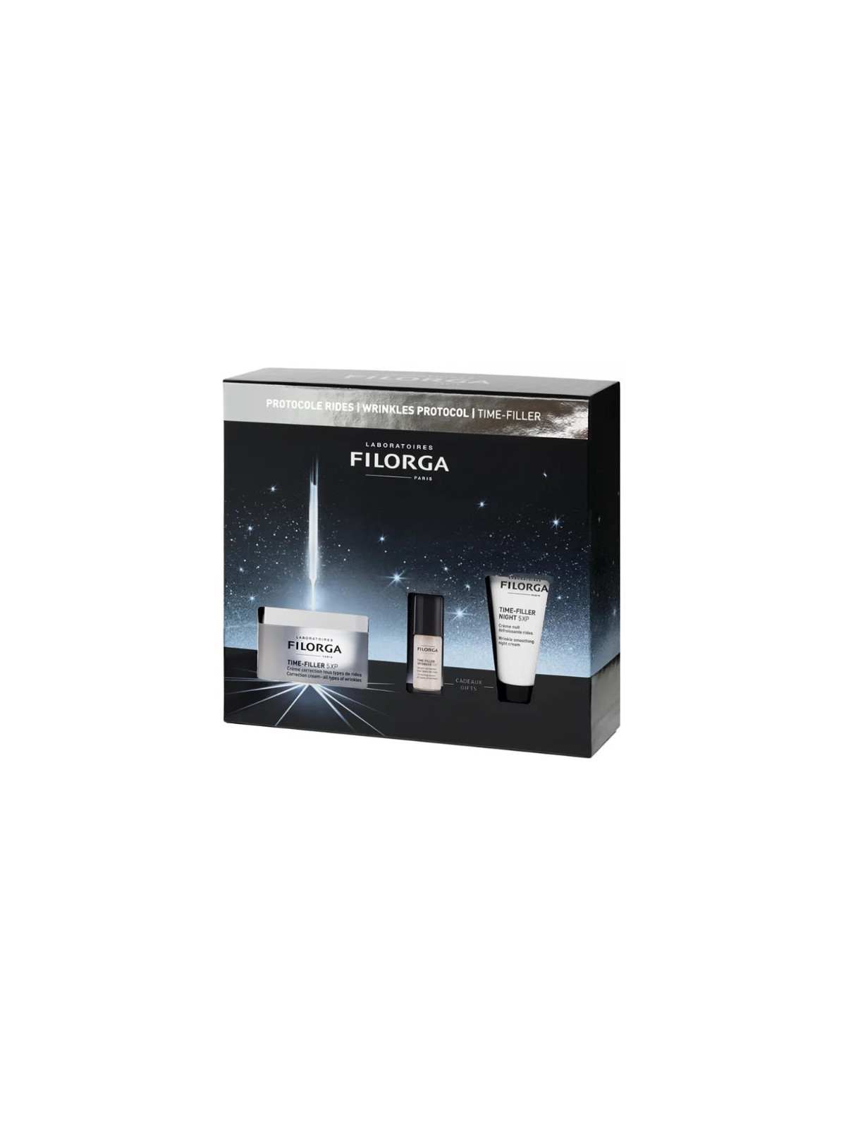 Filorga Time-Filler 5XP Crème Correction Rides 50ml Coffret 3 Produits