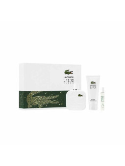 Lacoste L.12.12 Blanc Eau de Toilette Homme Vaporisateur 100ml Coffret 3 Produits