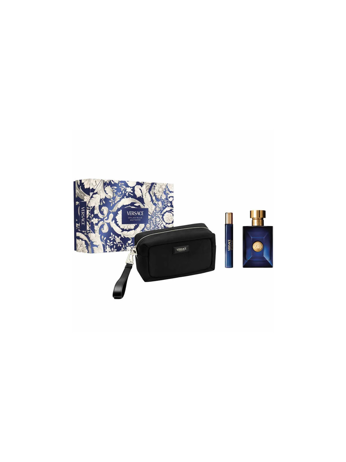 Versace Dylan Blue Pour Homme Eau de Toilette Vaporisateur 100ml Coffret 3 Produits