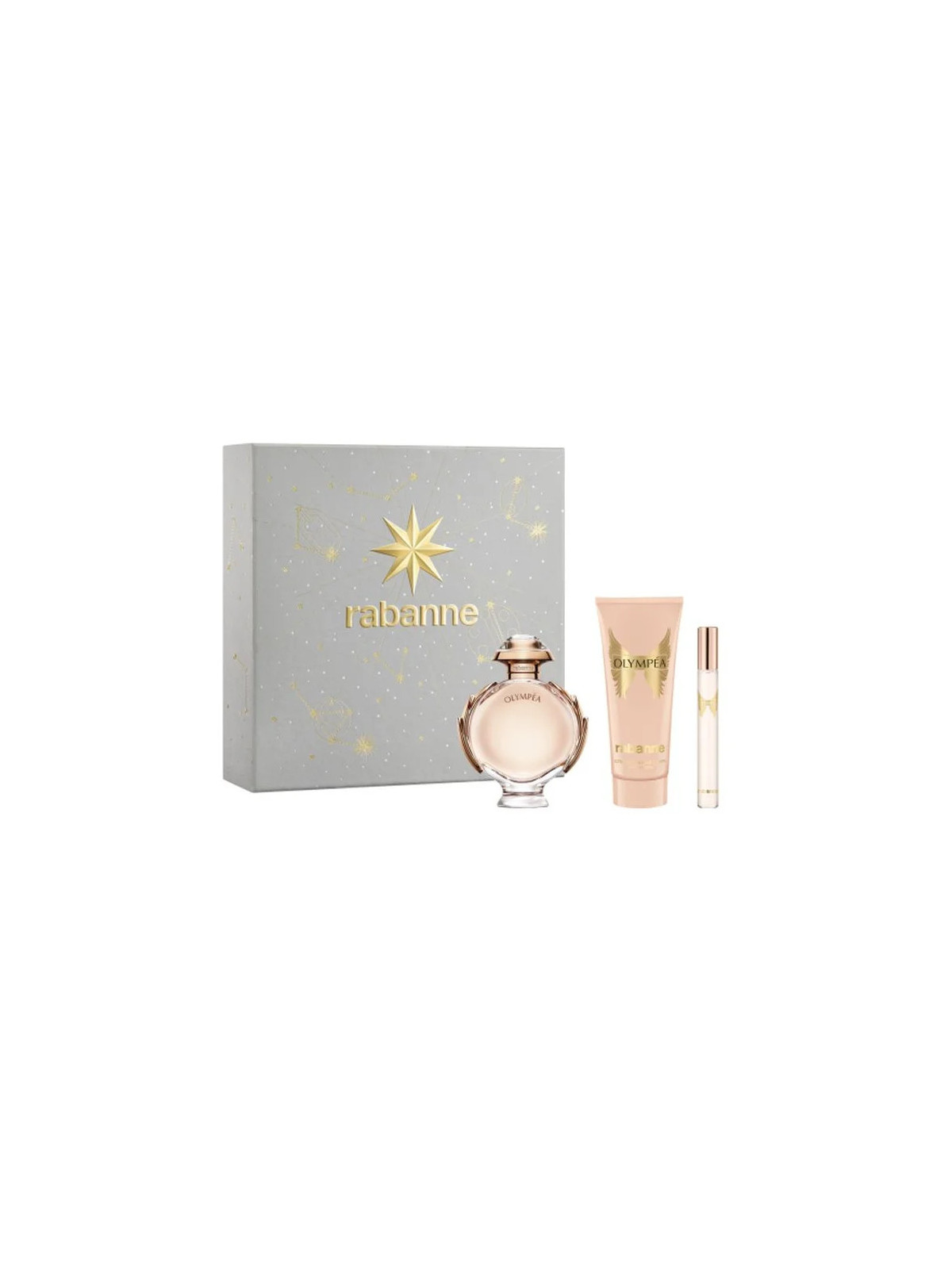 Rabanne Olympéa Eau De Parfum Vaporisateur 80ml Coffret 3 Produits