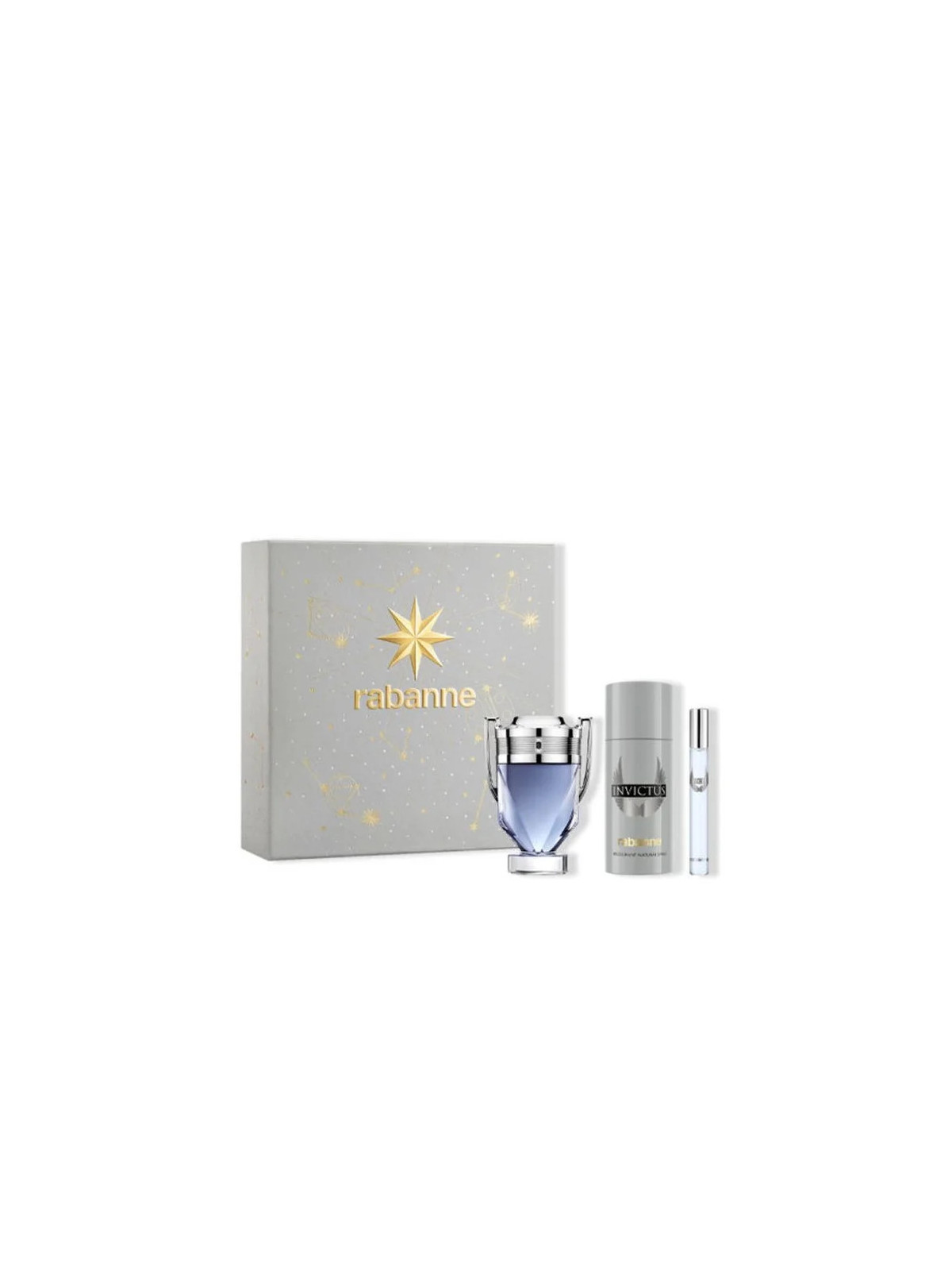 Rabanne Invictus Eau de Toilette Vaporisateur 100ml Coffret 3 Produits