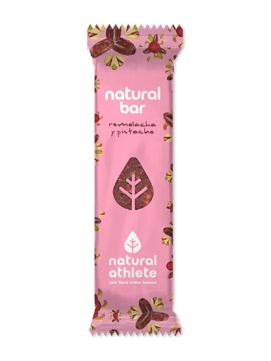 Natural Athlete Barre Énergétique Betterave et Pistaches Bio