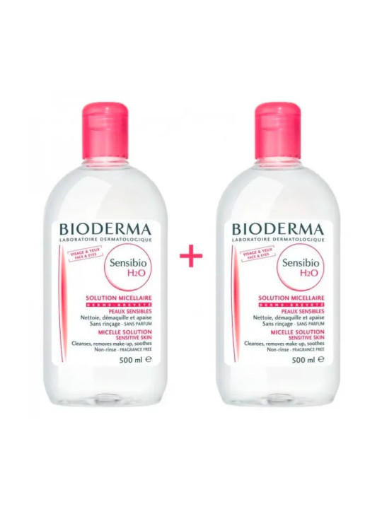 Bioderma Sensibio H2O Solution Micellaire Peaux Sensibles 2x500ml