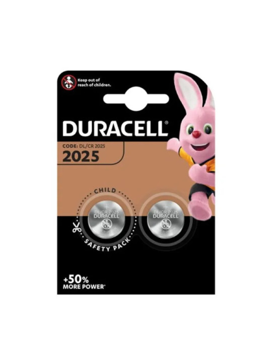 Duracell Pile Bouton Lithium 3V 2025 DL/CR2025 2 Unités