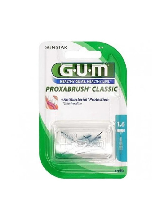 Gum Proxabrush Brossettes Interdentaires Coniques Recharges 4 unités Réf. 614