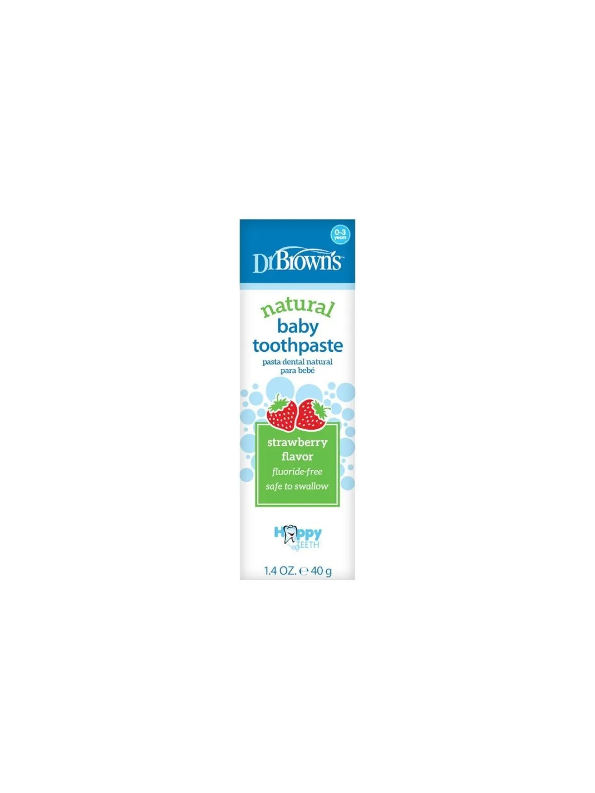 Dr. Brown's Dentifrice Saveur Fraise 40g