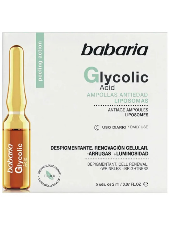 Babaria Glycolic Acid Ampoules Renouvellement Cellulaire 5x2ml