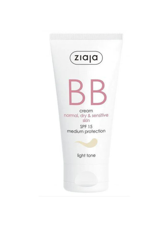 Ziaja BB Crème Peaux Normales, Sèches et Sensibles SPF15 Natural 50ml