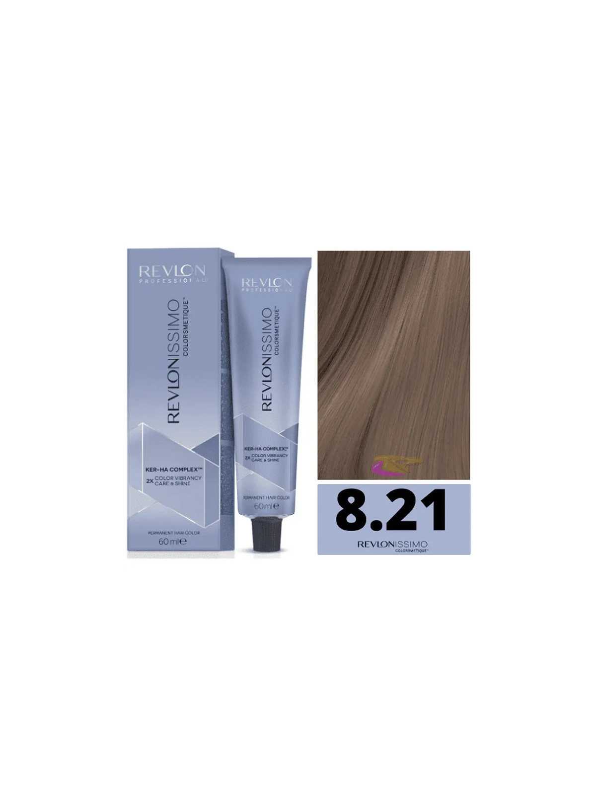 Revlon Revlonissimo Colorsmetique 8,21 Blond Clair Irisé Cendré 60ml