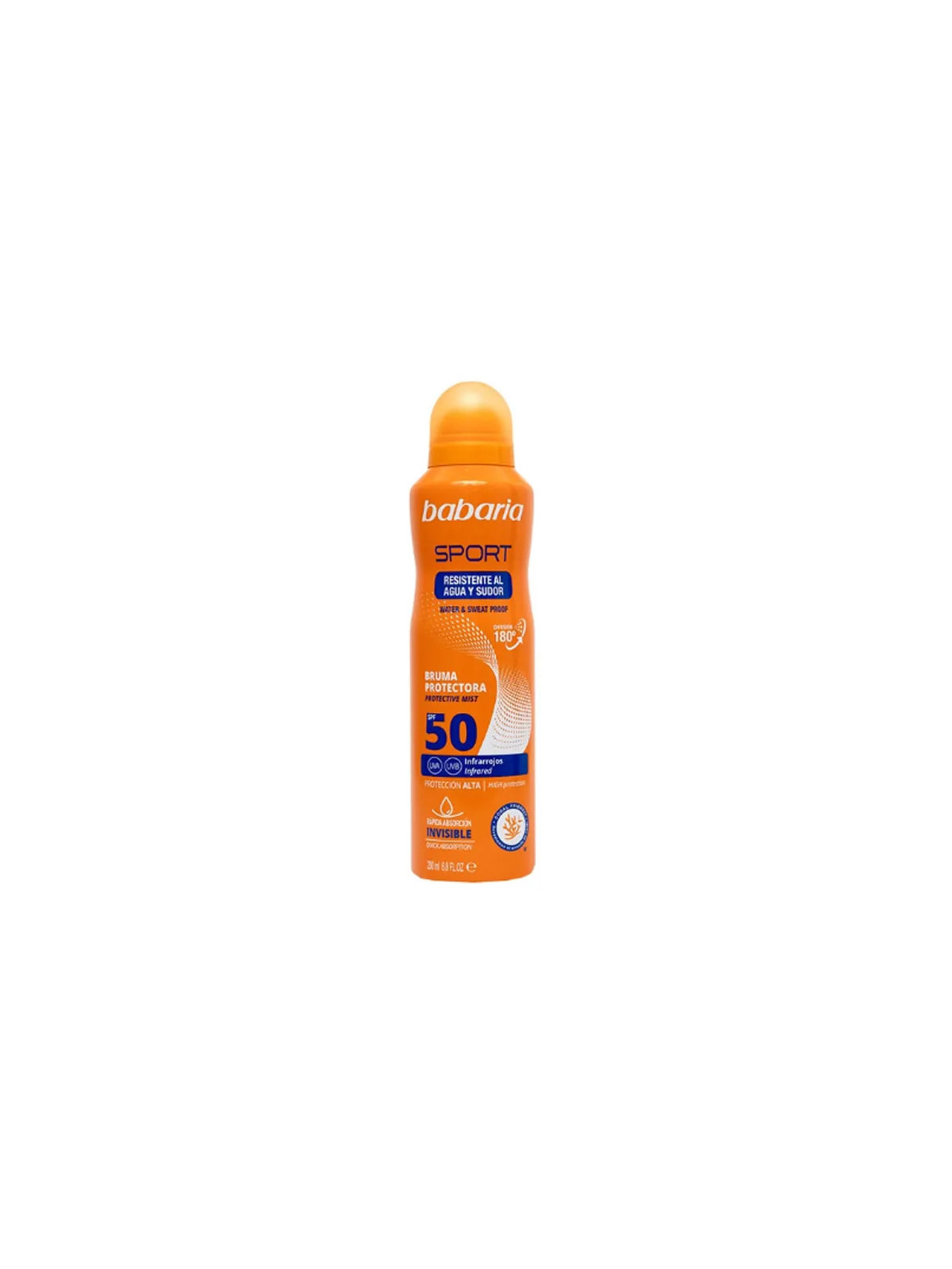 BABARIA Sport Brume Protectrice SPF50 Vaporisateur 200ml