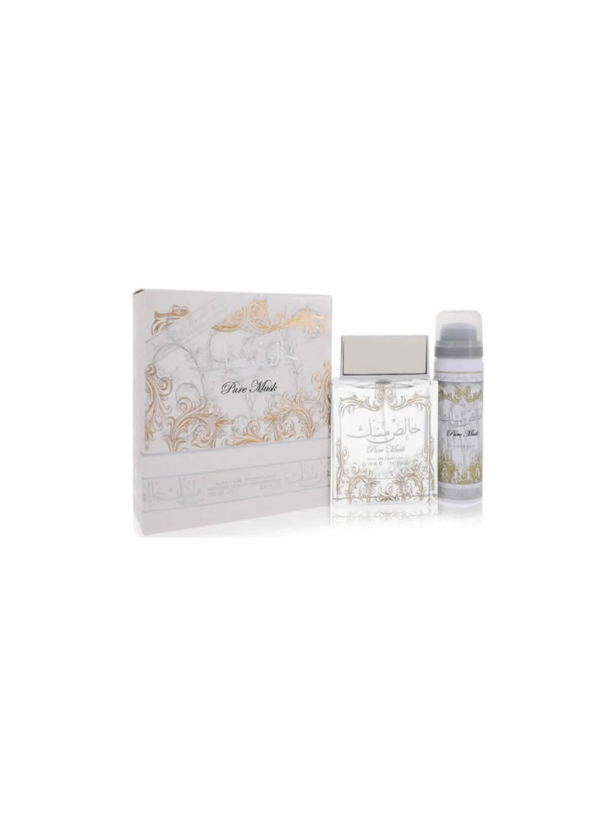 Lattafa Pure Musk Coffret Eau de Parfum 100ml + Déodorant Roll-On 50ml