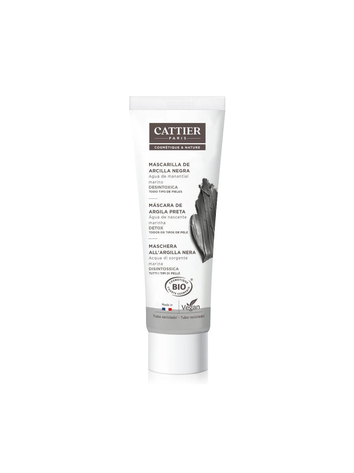 Cattier Paris Masque à l'Argile Noire 100ml