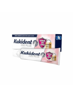 Kukident Pro Plus Crème Adhésive Tenue Toute la Journée Sans Saveur 40g