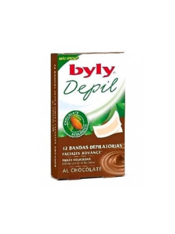 Byly Depil Bandes Faciales Chocolat 12 Unités